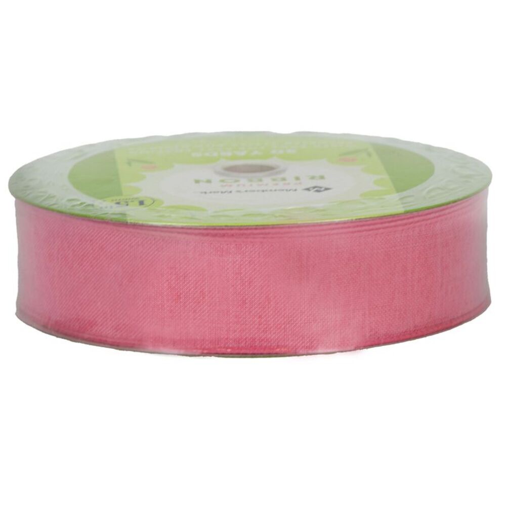 Member's Mark Premium Wired Ribbon 50 Yards 1-1/2 in Width in Coral Pink